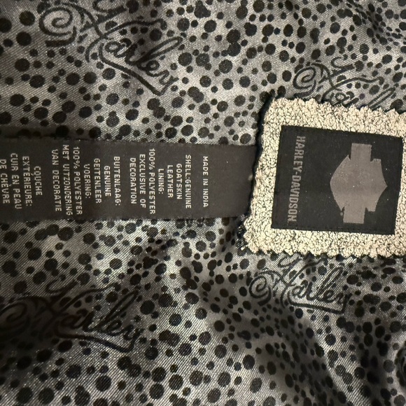 Harley-Davidson Women's Leather Jacket - Distressed Gray - Picture 7 of 11